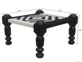 handmade  Settees Beige Black Hand-made SQUARE WOOD